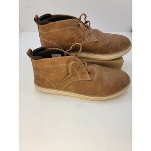 Nordstroms Rack Brown Faux Leather Loafer Boys Shoes Sz 5M